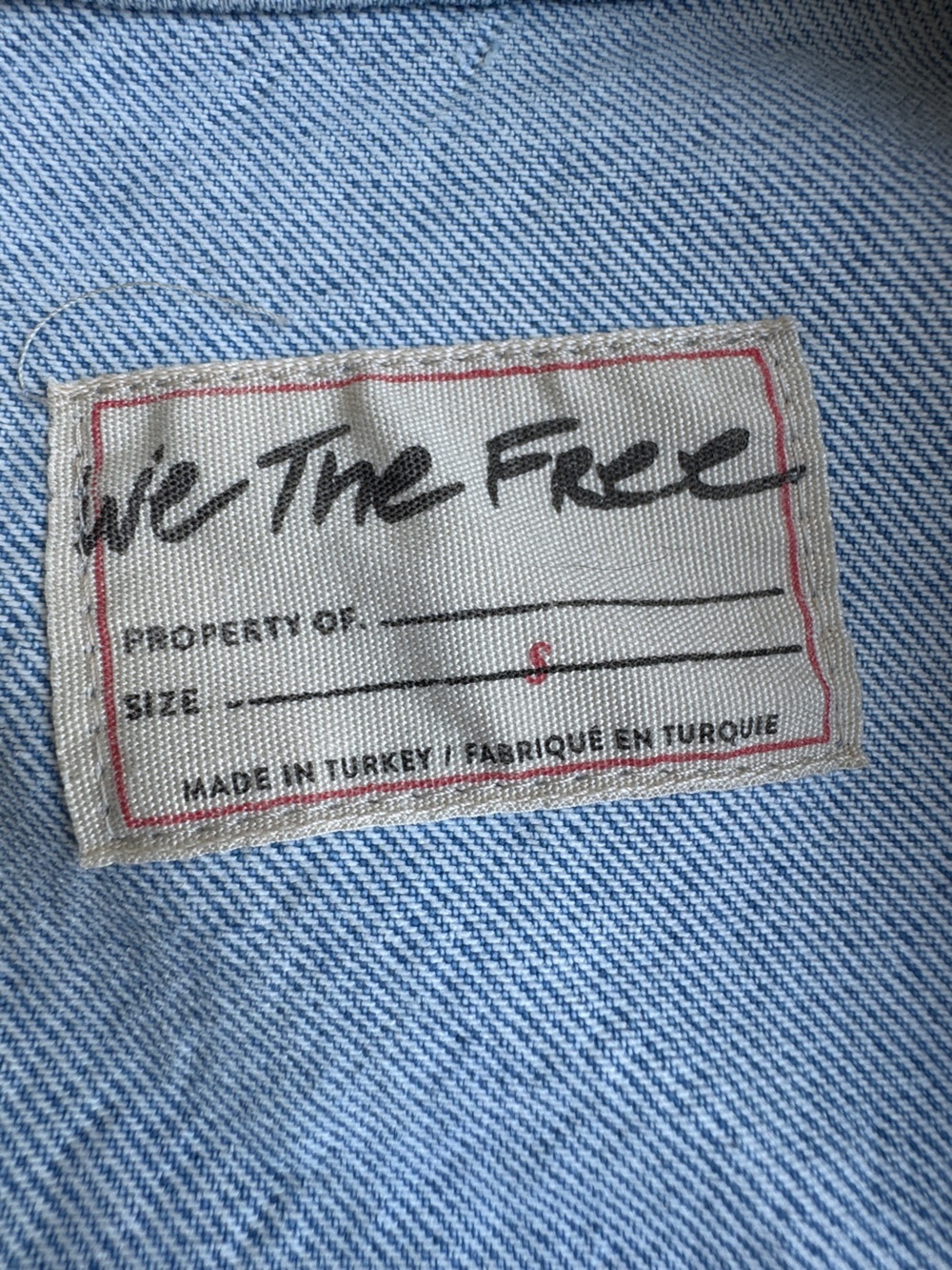 We The Free By Free People Amelia Distressed Cropped Denim Oversized Jacket S - Picture 4 of 9